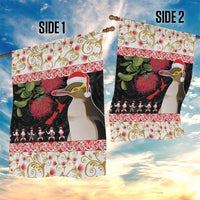 New Zealand Merry Christmas Garden Flag Hoiho Xmas - Haka Dance and Pohutukawa LT03 - Polynesian Pride