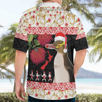 New Zealand Merry Christmas Hawaiian Shirt Hoiho Xmas - Haka Dance and Pohutukawa LT03 - Polynesian Pride