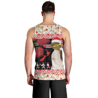 New Zealand Merry Christmas Men Tank Top Hoiho Xmas - Haka Dance and Pohutukawa LT03 - Polynesian Pride