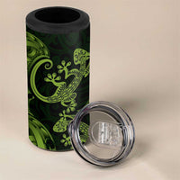 New Zealand Gecko Maori Art Tattoo 4 in 1 Can Cooler Tumbler LT03 - Polynesian Pride