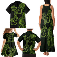 New Zealand Gecko Maori Art Tattoo Family Matching Tank Maxi Dress and Hawaiian Shirt LT03 - Polynesian Pride