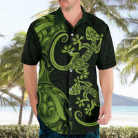 New Zealand Gecko Maori Art Tattoo Hawaiian Shirt