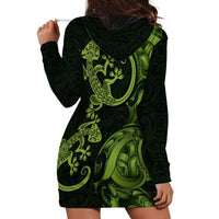 New Zealand Gecko Maori Art Tattoo Hoodie Dress LT03 - Polynesian Pride