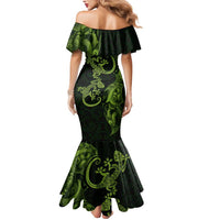 New Zealand Gecko Maori Art Tattoo Mermaid Dress LT03 - Polynesian Pride