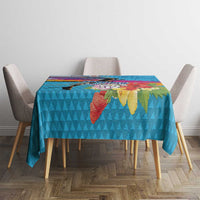 Honolulu Anniversary 52nd Running Tablecloth Marathon Competition Kakau Pattern Blue Color