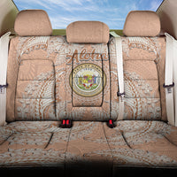 Hawaii Tropical Flowers with Kakau Tribal Back Car Seat Cover Peach Fuzz Color LT03 One Size Peach Fuzz - Polynesian Pride