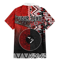 Personalised Aotearoa and Tonga Together Family Matching Mermaid Dress and Hawaiian Shirt Manaia and Tongan Tribal Cross - Taniko and Ngatu Art Tattoo LT03 - Polynesian Pride