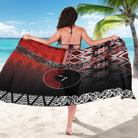 Personalised Aotearoa and Tonga Together Sarong Manaia and Tongan Tribal Cross - Taniko and Ngatu Art Tattoo LT03 - Polynesian Pride