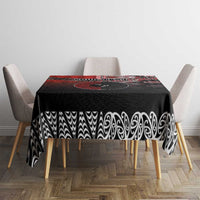 Personalised Aotearoa and Tonga Together Tablecloth Manaia and Tongan Tribal Cross - Taniko and Ngatu Art Tattoo LT03 - Polynesian Pride