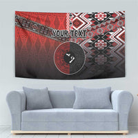 Personalised Aotearoa and Tonga Together Tapestry Manaia and Tongan Tribal Cross - Taniko and Ngatu Art Tattoo LT03 - Polynesian Pride