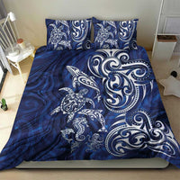 New Zealand Connecting with Seas Bedding Set Maori Tribal and Sea Animals Tattoo - White Glass Style LT03 - Polynesian Pride