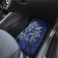 New Zealand Connecting with Seas Car Mats Maori Tribal and Sea Animals Tattoo - White Glass Style LT03 - Polynesian Pride