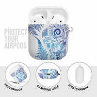 New Zealand Sea Animals AirPods Case with Maori Koru Tribal Tattoo and Silver Ferns Galaxy Style LT03 - Polynesian Pride