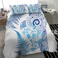 New Zealand Sea Animals Bedding Set with Maori Koru Tribal Tattoo and Silver Ferns Galaxy Style LT03 - Polynesian Pride