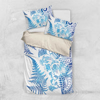 New Zealand Sea Animals Bedding Set with Maori Koru Tribal Tattoo and Silver Ferns Galaxy Style LT03 US Twin 172cm x 218cm Multicolor - Polynesian Pride