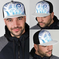 New Zealand Sea Animals Mesh Trucker Cap with Maori Koru Tribal Tattoo and Silver Ferns Galaxy Style LT03 - Polynesian Pride