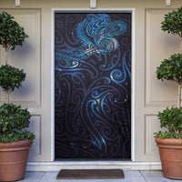 New Zealand New Year-Matariki Door Cover Aotearoa Maori Tattoo Galaxy Sky LT03 Multicolor - Polynesian Pride
