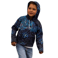 New Zealand New Year-Matariki Kid Hoodie Aotearoa Maori Tattoo Galaxy Sky LT03 - Polynesian Pride