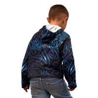 New Zealand New Year-Matariki Kid Hoodie Aotearoa Maori Tattoo Galaxy Sky LT03 - Polynesian Pride
