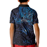 New Zealand New Year-Matariki Kid Polo Shirt Aotearoa Maori Tattoo Galaxy Sky LT03 - Polynesian Pride