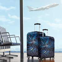 New Zealand New Year-Matariki Luggage Cover Aotearoa Maori Tattoo Galaxy Sky LT03 - Polynesian Pride