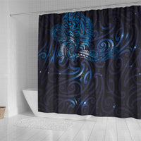 New Zealand New Year-Matariki Shower Curtain Aotearoa Maori Tattoo Galaxy Sky LT03 - Polynesian Pride
