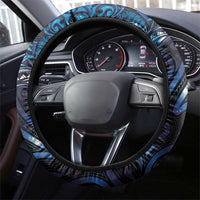New Zealand New Year-Matariki Steering Wheel Cover Aotearoa Maori Tattoo Galaxy Sky LT03 - Polynesian Pride