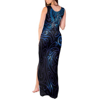 New Zealand New Year-Matariki Tank Maxi Dress Aotearoa Maori Tattoo Galaxy Sky LT03 - Polynesian Pride