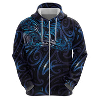 New Zealand New Year-Matariki Zip Hoodie Aotearoa Maori Tattoo Galaxy Sky LT03 - Polynesian Pride
