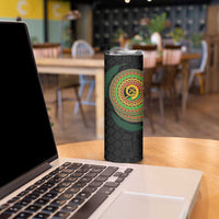 Vanuatu Tribal Tattoo with Namele Leaves Skinny Tumbler