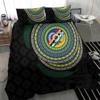 Torba Tribal Tattoo with Namele Leaves Bedding Set