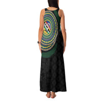 Torba Tribal Tattoo with Namele Leaves Family Matching Tank Maxi Dress and Hawaiian Shirt LT03 - Polynesian Pride