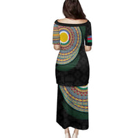 Shefa Tribal Tattoo with Namele Leaves Family Matching Puletasi and Hawaiian Shirt LT03 - Polynesian Pride