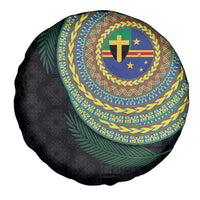 Tafea Tribal Tattoo with Namele Leaves Spare Tire Cover