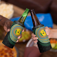 Malampa Tribal Tattoo with Namele Leaves 4 in 1 Can Cooler Tumbler