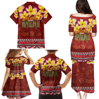 Aloha Plumeria Flowers Family Matching Puletasi and Hawaiian Shirt With Hawaiian Style Tapa Tribal LT03 - Polynesian Pride