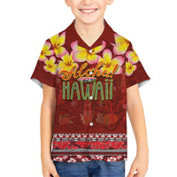 Aloha Plumeria Flowers Hawaiian Shirt With Hawaiian Style Tapa Tribal LT03 - Polynesian Pride