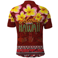 Aloha Plumeria Flowers Polo Shirt With Hawaiian Style Tapa Tribal LT03 - Polynesian Pride