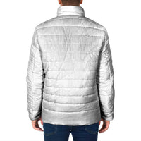 Niue White Sunday Padded Jacket Hiapo Tribal Art Tattoos - Polynesian Pride