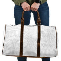 Niue White Sunday Travel Bag Hiapo Tribal Art Tattoos - Polynesian Pride