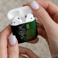 Aotearoa South Africa Rugby Freedom Cup AirPods Case Kiwi Warriors Haka with King Protea Symbol LT03 - Polynesian Pride