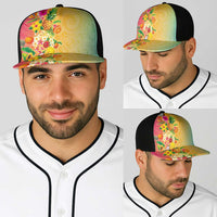 Hawaiian Tropical Fruits and Plants Baseball Net Cap Kakau Pattern Summer Vibe LT03 - Polynesian Pride