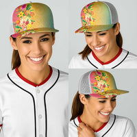 Hawaiian Tropical Fruits and Plants Baseball Net Cap Kakau Pattern Summer Vibe LT03 - Polynesian Pride