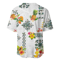 Hawaiian Quilts Baseball Jersey Tropical Fruits and Plants LT03 - Polynesian Pride
