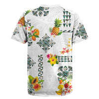 Hawaiian Quilts Rugby Jersey Tropical Fruits and Plants LT03 - Polynesian Pride