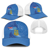 Tuvalu Heritage Baseball Net Cap Map of the Islands and Polynesia Pattern LT03 - Polynesian Pride