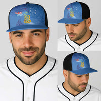 Tuvalu Heritage Baseball Net Cap Map of the Islands and Polynesia Pattern LT03 - Polynesian Pride
