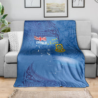 Tuvalu Heritage Blanket Map of the Islands and Polynesia Pattern LT03 - Polynesian Pride