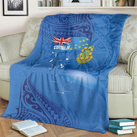 Tuvalu Heritage Blanket Map of the Islands and Polynesia Pattern LT03 - Polynesian Pride