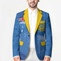Tuvalu Heritage Blazer Map of the Islands and Polynesia Pattern LT03 - Polynesian Pride